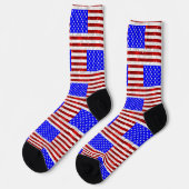 4 juli-viering - Amerikaanse vlag  Sokken (Links)