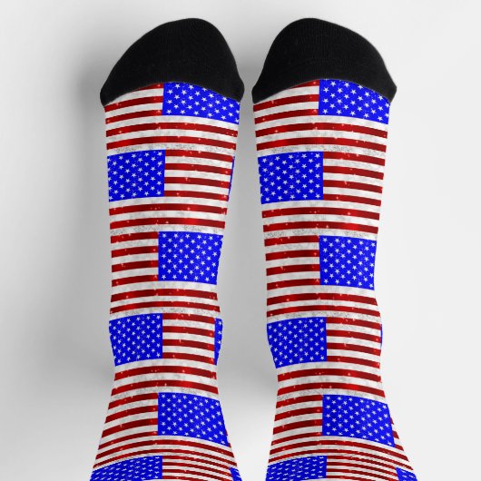 4 juli-viering - Amerikaanse vlag  Sokken (Top)