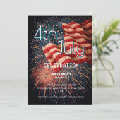 4 juli viering Bash Kaart (Staand voorkant)