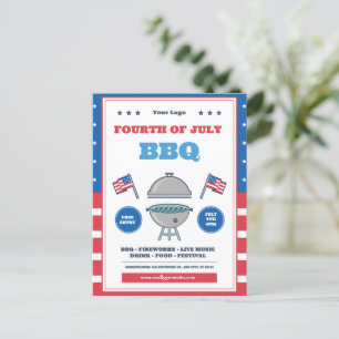 4 juli-viering, Onafhankelijkheidsdag  Briefkaart