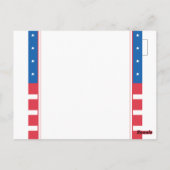 4 juli-viering, Onafhankelijkheidsdag  Briefkaart (Achterkant)