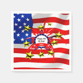 4 juli Viering Papieren servet