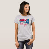 4 JULI Viering shirt, dubbelzijdig T-shirt (Voorkant volledig)