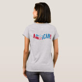 4 JULI Viering shirt, dubbelzijdig T-shirt (Achterkant volledig)