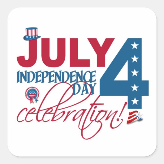 4 JULI Viering stickers (Voorkant)