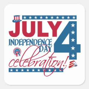 4 JULI Viering stickers
