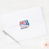 4 JULI Viering stickers (Envelop)