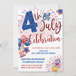 4 juli-viering uitnodiging