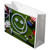 4 juli-viering voor golfer groot cadeauzakje (Voorkant Gekanteld)