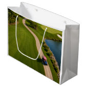 4 juli-viering voor golfer Grote cadeautas (Voorkant Gekanteld)