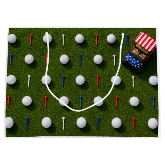 4 juli-viering voor golfer  Grote cadeautas (Voorkant)