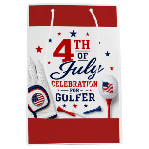 4 juli-viering voor golfer medium cadeauzakje