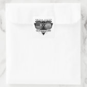 4 juli vierkante sticker (Tas)