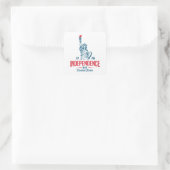 4 juli vierkante sticker (Tas)