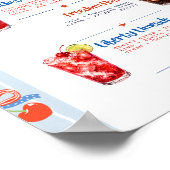 4 juli vies frisdrankbar bord poster (Hoek)