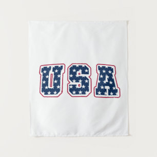 4 juli - Vintage USA-typografieontwerp Wandkleed