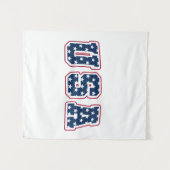 4 juli - Vintage USA-typografieontwerp Wandkleed (Voorkant (horizontaal))