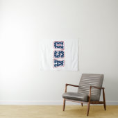 4 juli - Vintage USA-typografieontwerp Wandkleed (In Situ (horizontaal))