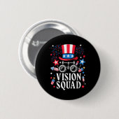4 juli Vision Squad Optometrie Optician Optome Ronde Button 5,7 Cm (Voorkant /achterkant)