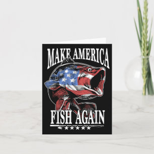 4 juli Vissen _ Make America Fish Again Verenigde  Kaart