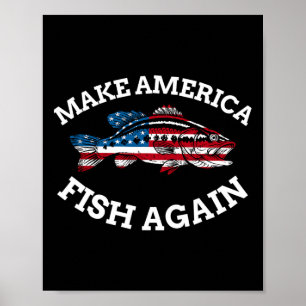 4 juli Vist de Amerikaanse vlag van Amerika naar d Poster