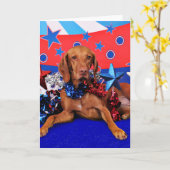 4 juli - Vizsla - Reagan Kaart (Gele Bloem)