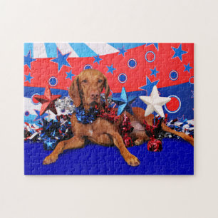4 juli - Vizsla - Reagan Legpuzzel