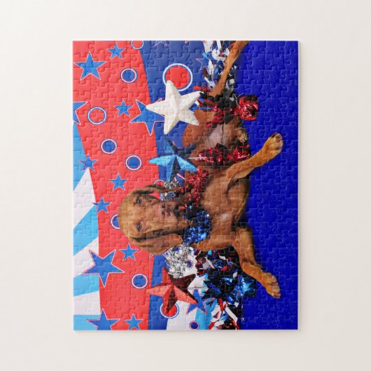 4 juli - Vizsla - Reagan Legpuzzel (Verticaal)