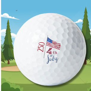 4 juli-vlag 250ste verjaardag Stijlvol     Golfballen