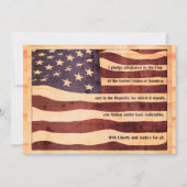 4 juli vlag belofte van trouw vuurwerk kaart (Voorkant)