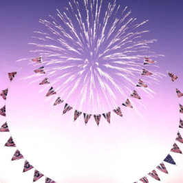 4 juli vlag Custom bunting banner Driehoek