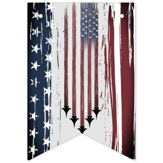 4 juli vlag Custom bunting banner swallowtail (Tweede vlag)