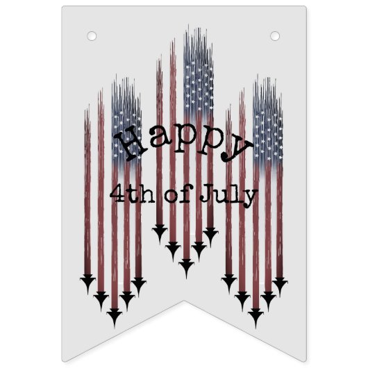 4 juli vlag Custom bunting banner swallowtail (Eerste vlag)