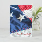 4 juli vlag kaart (Staand voorkant)