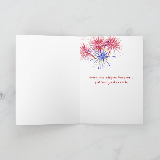 4 juli vlag macro kaart (Binnen)