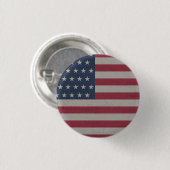 4 JULI VLAG RONDE BUTTON 3,2 CM (Voorkant /achterkant)