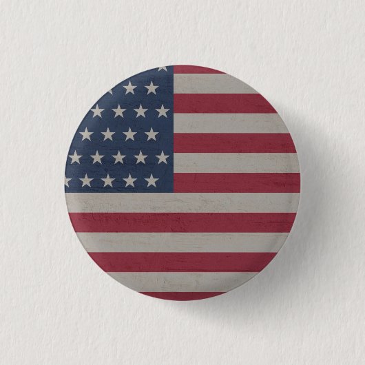 4 JULI VLAG RONDE BUTTON 3,2 CM (Voorkant)