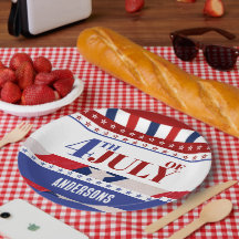 4 juli Vlag van Amerika Artsy Custom