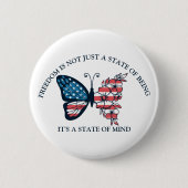 4 juli Vlinder Button (Voorkant)