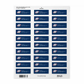 4 juli voetbal retouradres etiket (Full Sheet)