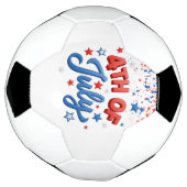 4 juli-voetbal voetbal (Gedraaid)