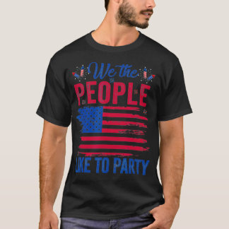 4 juli voor mannen die partij zijn bij het Amerika T-shirt