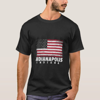 4 juli voor mannen vrouwen Indianapolis Indiana Am T-shirt