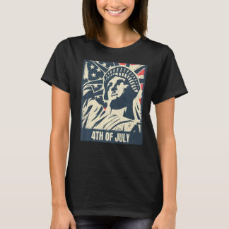 4 juli Vrijheidsbeeld amerikaanse amerikaanse patr T-shirt