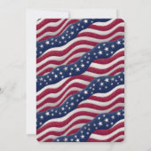 4 juli Vrijheidsbeeld en Amerikaanse vlag kunst Kaart (Achterkant)