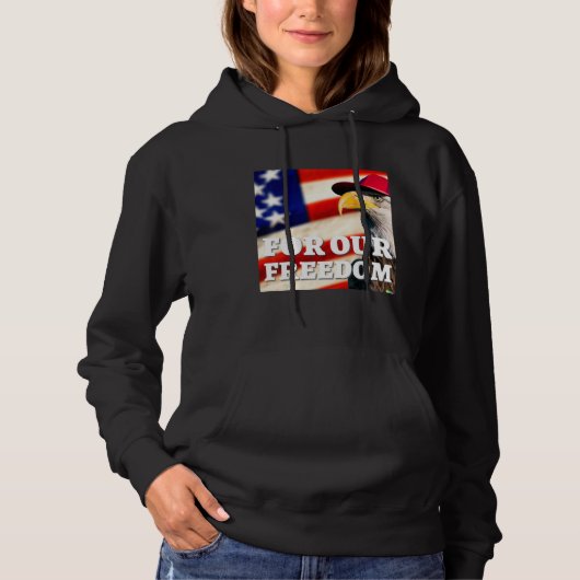 4 juli vrijheidssymbool hoodie (Voorkant)