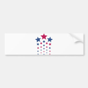 4 juli Vrouwen Mannen Kinder Schattigee USA Patrio Bumpersticker