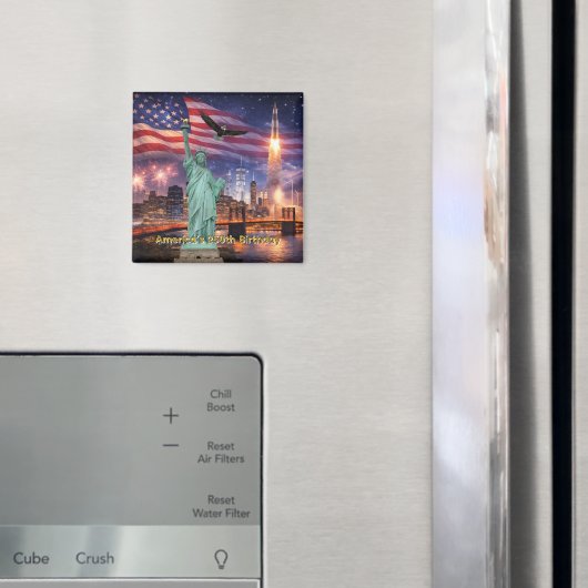 4 juli VS 250e Statue of Liberty Raket Magneet (Insitu (Koelkast))