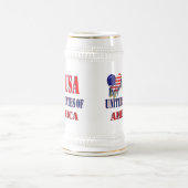 4 juli VS T-Shirt Classic Round Sticker Coff Bierpul (Center)