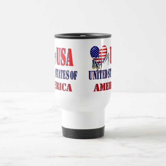 4 juli VS T-Shirt Classic Round Sticker Coff Reisbeker (Center)